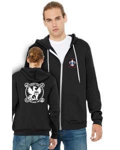 BELLA+CANVAS® Unisex Sponge Fleece Full-Zip Hoodie - Black DTF - BC3739