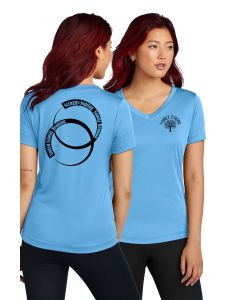 Sport-Tek Women's PosiCharge Competitor V-Neck Tee - Carolina Blue - LST353